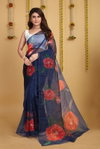 VK 4148 Printed Organza Party Wear Sarees Wholesale Clothing Suppliers In India